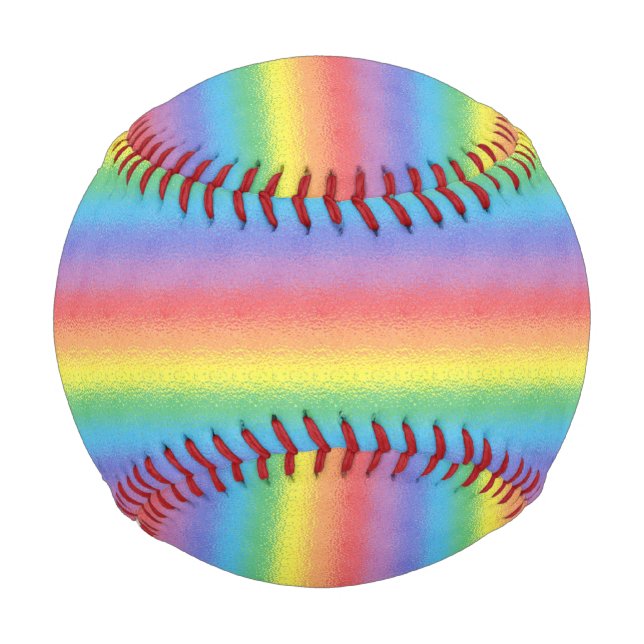 Buntes Baseball mit Frost-Effekt (Vorderseite)
