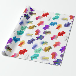 Buntes Betta Aquarium-Fisch-Packpapier Geschenkpapier
