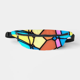 Buntes Bleiglas Bauchtasche