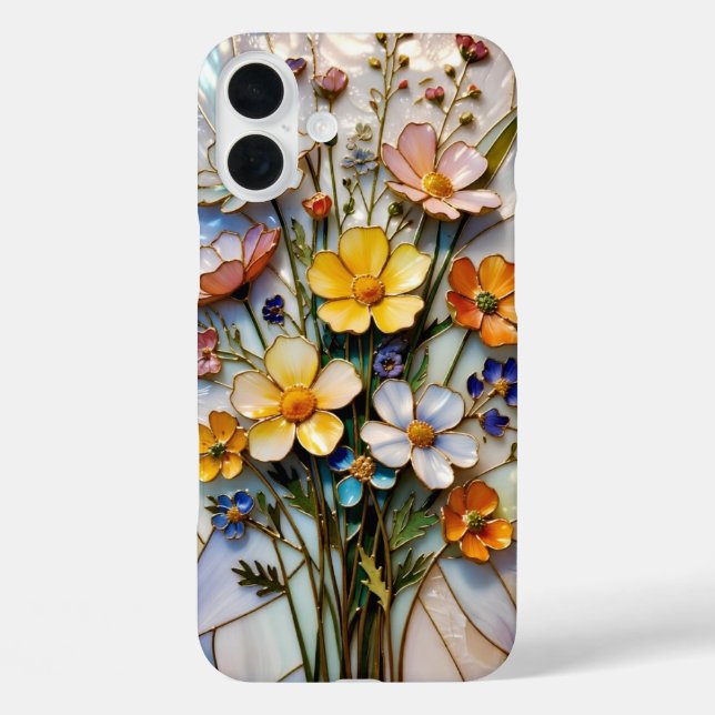 Buntes Blumenbouquet iPhone-Hülle Warme Töne Case-Mate iPhone Hülle (Rückseite)