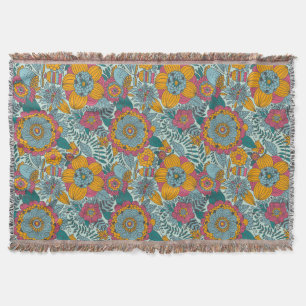Buntes Blumenmuster Decke