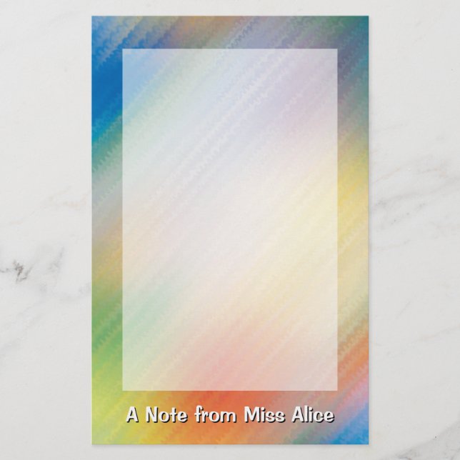 Buntes Briefpapier (Vorderseite)