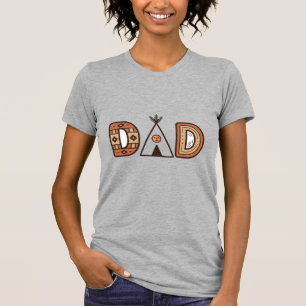 Buntes Dad-Tipi-Buchstaben-Shirt-Design_1 T-Shirt