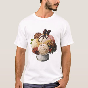 Buntes Dessert Grafik T-Shirt