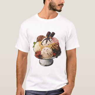Buntes Dessert Grafik T-Shirt