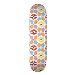 Buntes Diamanten ikat geometrisch Skateboard