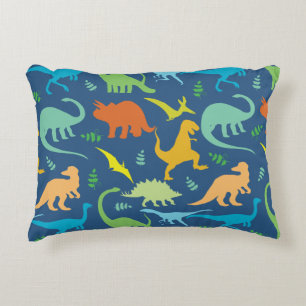 Buntes Dinosaurier-Muster Zierkissen