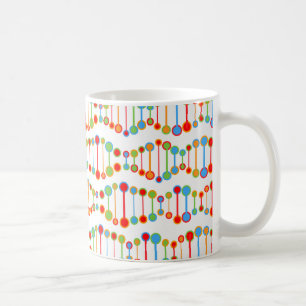 Buntes DNS-Strukturmuster Tasse