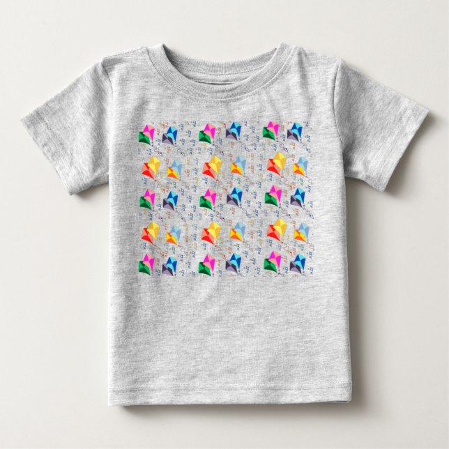 Buntes Drachenfest  Baby T-shirt (Vorderseite)