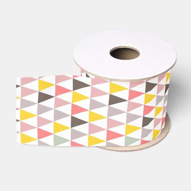 buntes Dreieckmuster Ripsband (Spule)