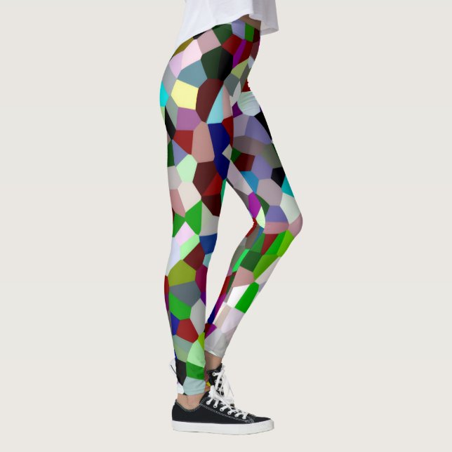 Buntes Durcheinander Leggings (Rechts)
