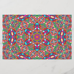 Buntes Durcheinander Mandala Briefpapier