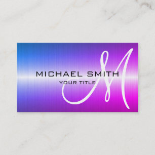 Buntes Edelstahlmetall Visitenkarte