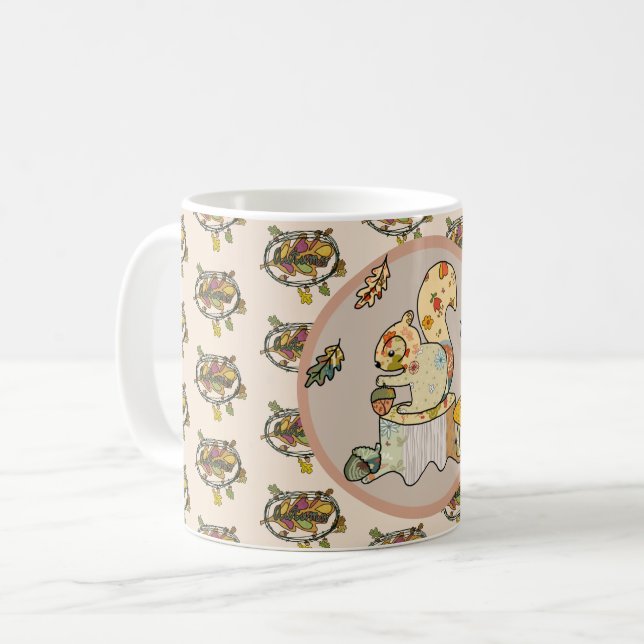 Buntes Eichhörnchen  Kaffeetasse (Vorderseite Links)