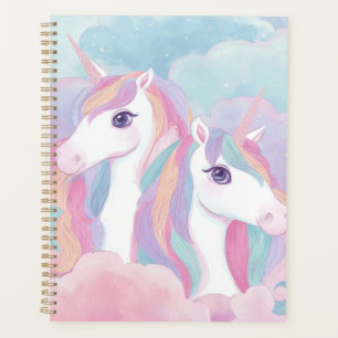 Buntes Einhorn Notizbuch Süßes Magisches Journal Planer