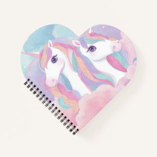 Buntes Einhorn Notizbuch Süßes Magisches Tagebuch