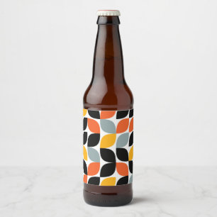 Buntes, einzigartiges, modisches, städtisches bierflaschenetikett