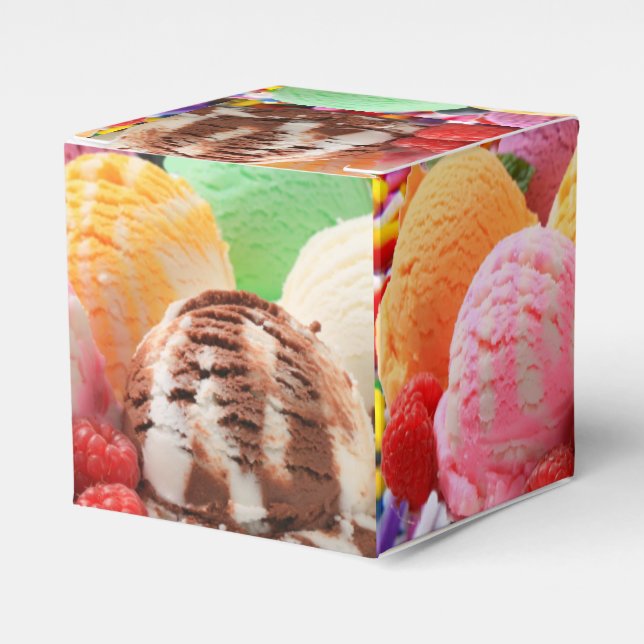 buntes Eis Geschenkschachtel (Vorderseite)