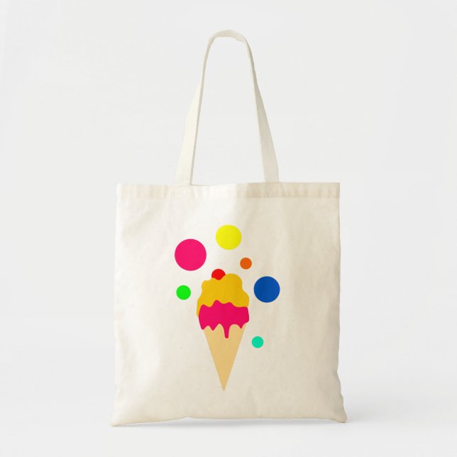 buntes Eis Tragetasche (Vorne)