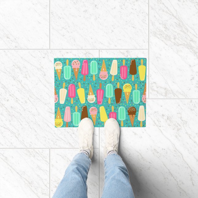 Buntes Eiscrememuster Sommer Fußmatte (Indoor)