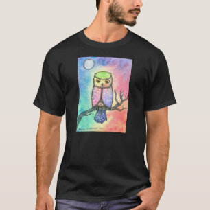 Buntes Eulen-Shirt T-Shirt
