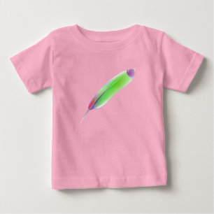 Buntes Feder-Baby-T-Shirt Baby T-shirt