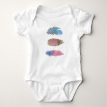 Buntes Federbaby onsie