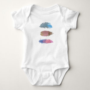 Buntes Federbaby onsie Baby Strampler