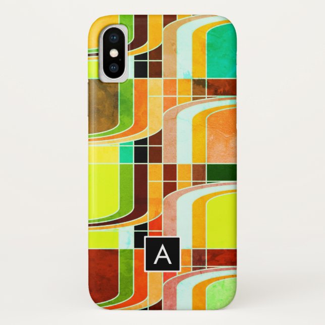 Buntes Funky Retro-Inspiriert Case-Mate iPhone Hülle (Rückseite)