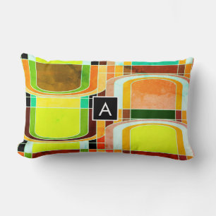 Buntes Funky Retro-Inspiriert Lendenkissen