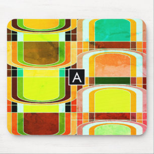 Buntes Funky Retro-Inspiriert Mousepad