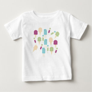 Buntes Geburtstags-Eiscreme-Baby-T-Shirt Baby T-shirt
