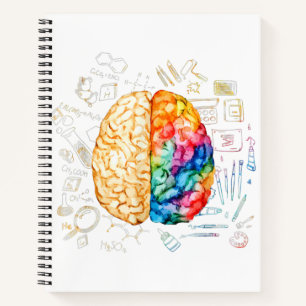 Buntes Gehirn - Wissenschaft Und Kunst - Neurowiss Notizbuch
