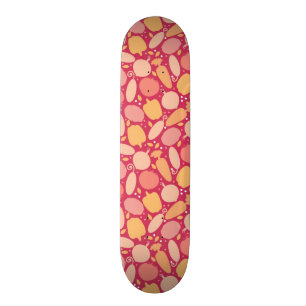 Buntes Gemüsemuster Skateboard