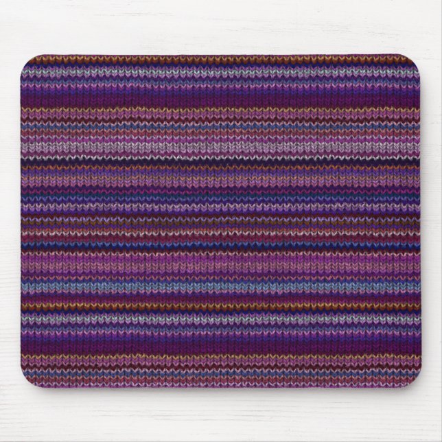 Buntes gestricktes Muster Mousepad (Vorne)