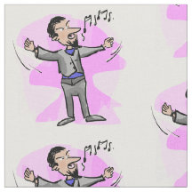 Buntes Gewebe des männlichen Sängers der