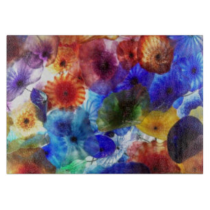 Buntes Glasdesign Schneidbrettdesign Schneidebrett