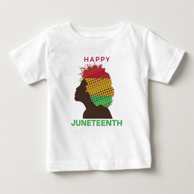Buntes Glück im Juni, Monat der schwarzen Geschich Baby T-shirt (Vorderseite)