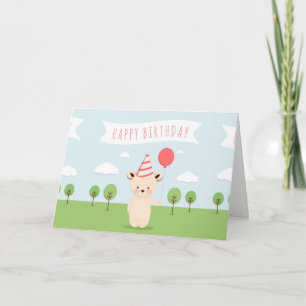 Buntes Glück zum Geburtstag Karte