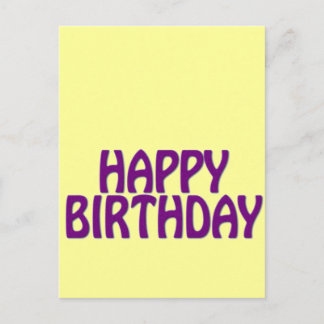 Buntes Glück zum Geburtstag Postkarte