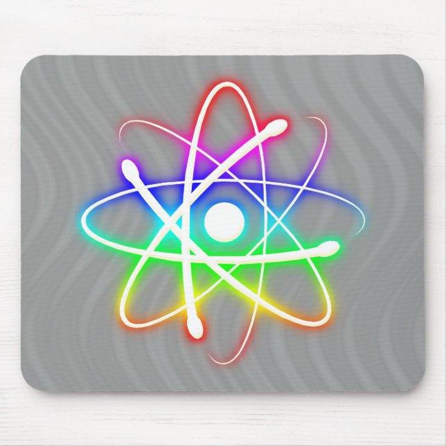 Buntes glühendes Atom - mousepad (Vorne)