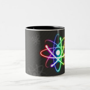 Buntes glühendes Atom - Tasse