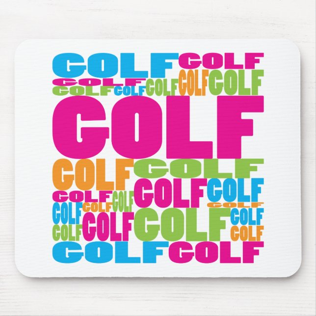 Buntes Golf Mousepad (Vorne)