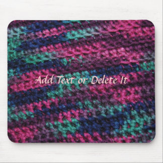 Buntes Häkelarbeit mousepad
