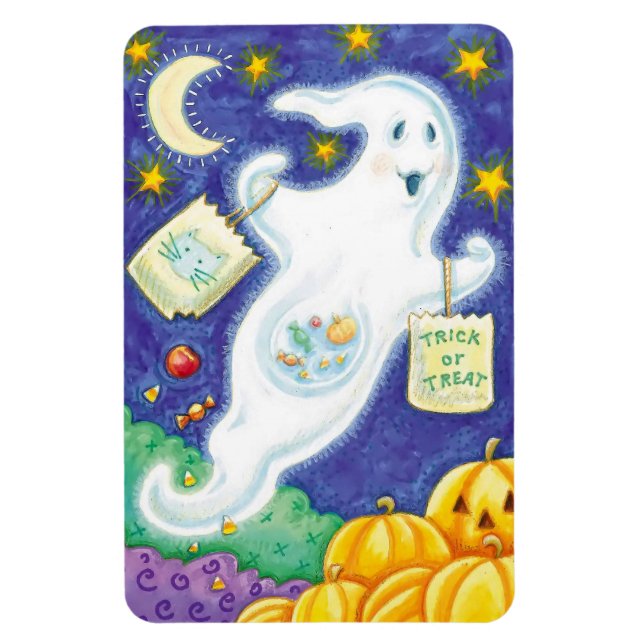 Buntes Halloween-Magnet mit Halloween-Geist Magnet (Vertikal)