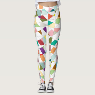 Buntes Harlekin-Tapisserie-Muster Leggings