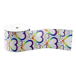 Buntes Herz-Band Ripsband