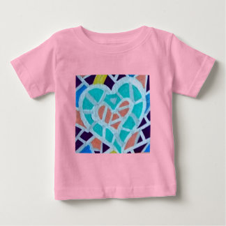 Buntes Herz für irgendeinen Tag… Baby T-shirt