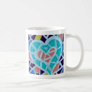 Buntes Herz für irgendeinen Tag… Tasse