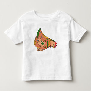 buntes Huhn Kleinkind T-shirt